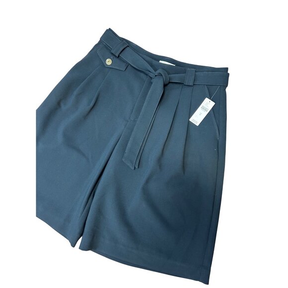 NEW Anthropologie Maeve Relaxed Trouser Shorts 4 NWT navy Size 6 - Picture 6 of 9